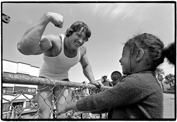 Arnold Schwarzenegger, Venice Beach, 1976 - Morrison Hotel Gallery