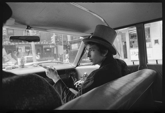 Bob Dylan, in the Car with Tophat - Morrison Hotel Gallery