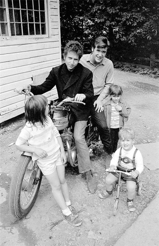 Bob Dylan & John Sebastian on a Triumph, 1964 - Morrison Hotel Gallery