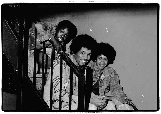 Jimi Hendrix Backstage with Two of the Voices of East Harlem, Dec. 31, 1969 - Morrison Hotel Gallery