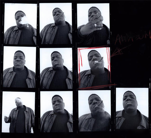 Notorious B.I.G. Contact Sheet #1, Brooklyn NY, 1994 - Morrison Hotel Gallery