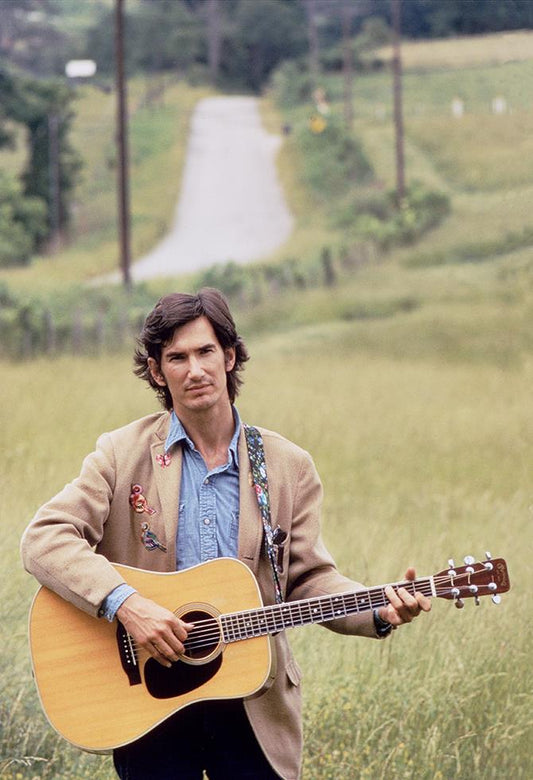 Townes Van Zandt, With Guitar in Field, 1972 - Morrison Hotel Gallery